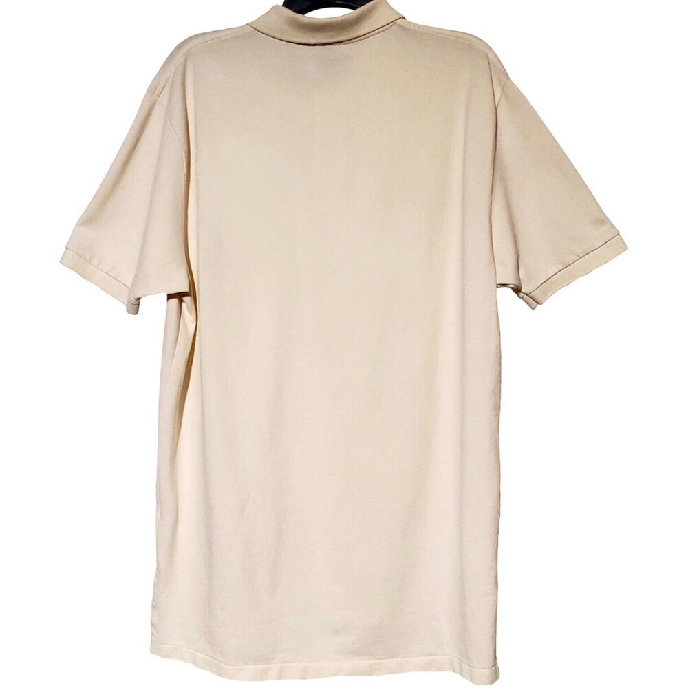 Mens RALPH LAUREN XL Ivory Beige Short Sleeve Polo Shirt, 100% Cotton - Picture 5 of 6